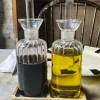 Aceitera Y Vinagrera Con Base De Madera