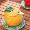Azucarero Cerámica Naranja