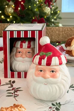 Azucarero Con Diseño De Papá Noel