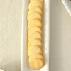 Bandeja Blonda Cerámica Blanca Alargada Grande