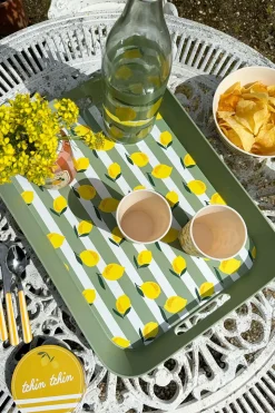 Bandeja Con Asas De Polipropileno Limones