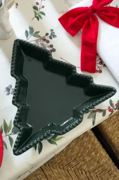Bandeja Con Diseño De Árbol Verde Grande