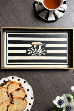 Bandeja Decorativa Pintada a Mano con Diseño CO