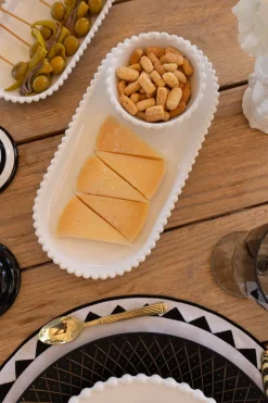 Bandeja Grande De Porcelana Diseño Bolitas