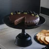 Base Con Pie Negra Mediana