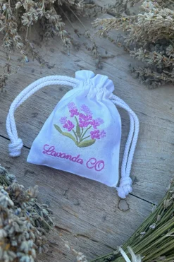 Bolsa Con Aroma A Lavanda De Algodón Bordada CO