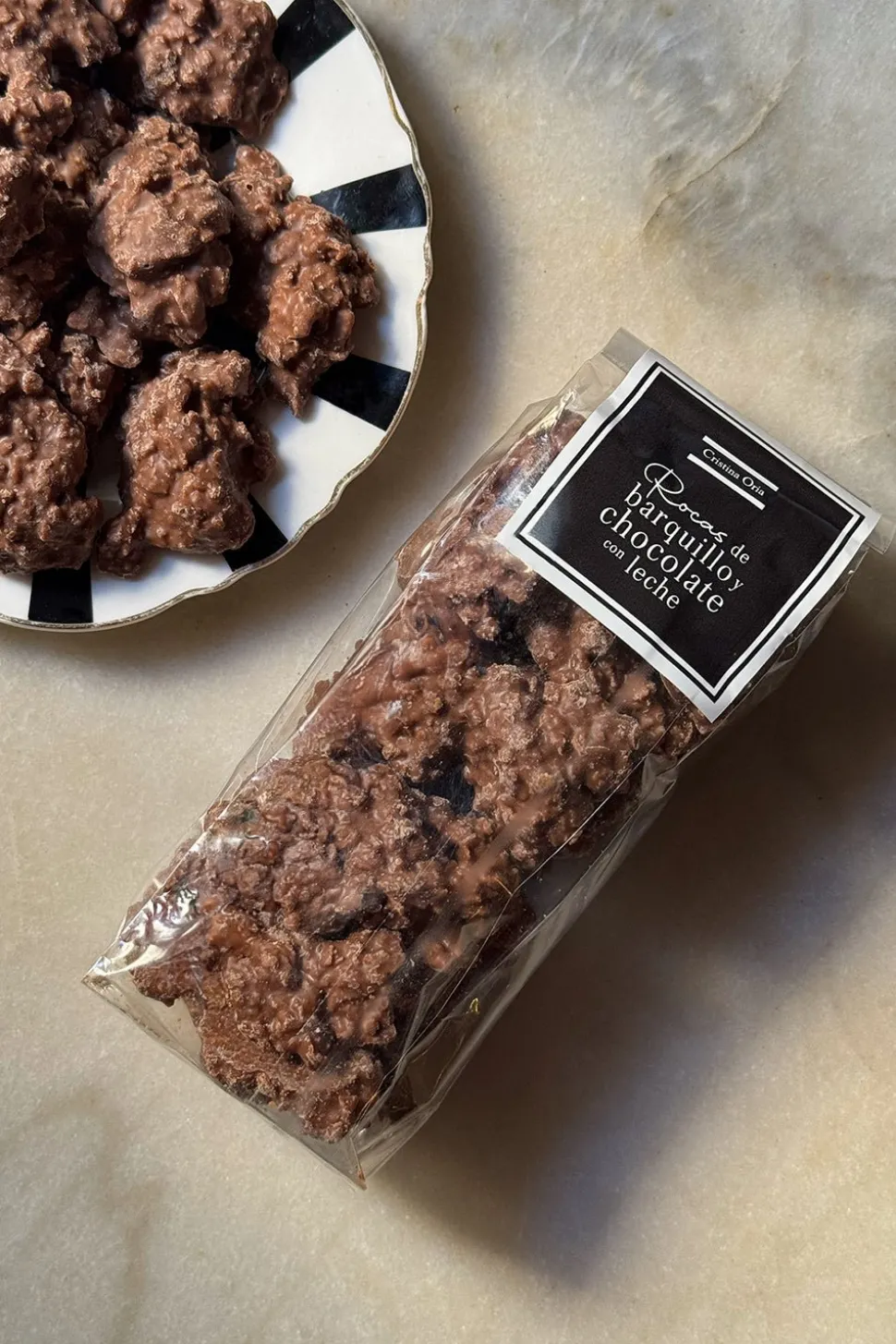 Bolsa Rocas De Barquillo Y Chocolate Con Leche