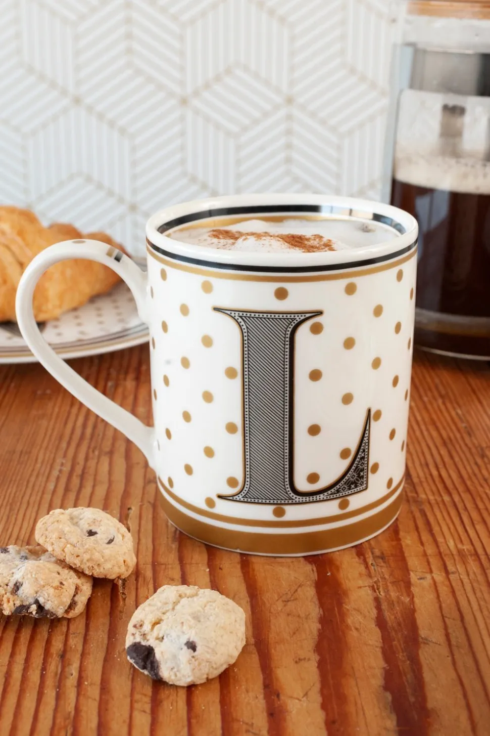 Bolsa Taza Iniciales & Galletas Sin Gluten