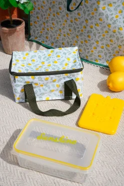 Bolsa Térmica Con Hielo Y Fiambrera Limones