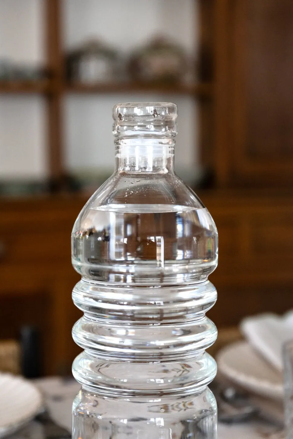 Botella De Cristal Con Figura Pato