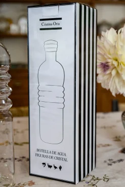 Botella De Cristal Con Figura Pato