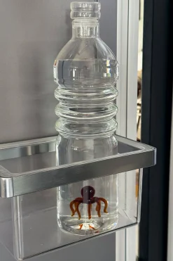 Botella De Cristal Con Figura Pulpo