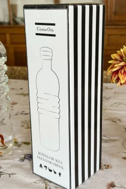 Botella De Cristal Con Figura Pulpo