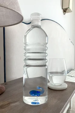 Botella De Cristal Con Figura Ballena