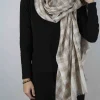 Bufanda De Cashmere Cuadros Grandes