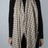 Bufanda De Cashmere Cuadros Pequeños