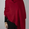 Bufanda De Cashmere Lisa Roja