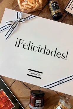 Caja Blanca Co Grande "Felicidades"