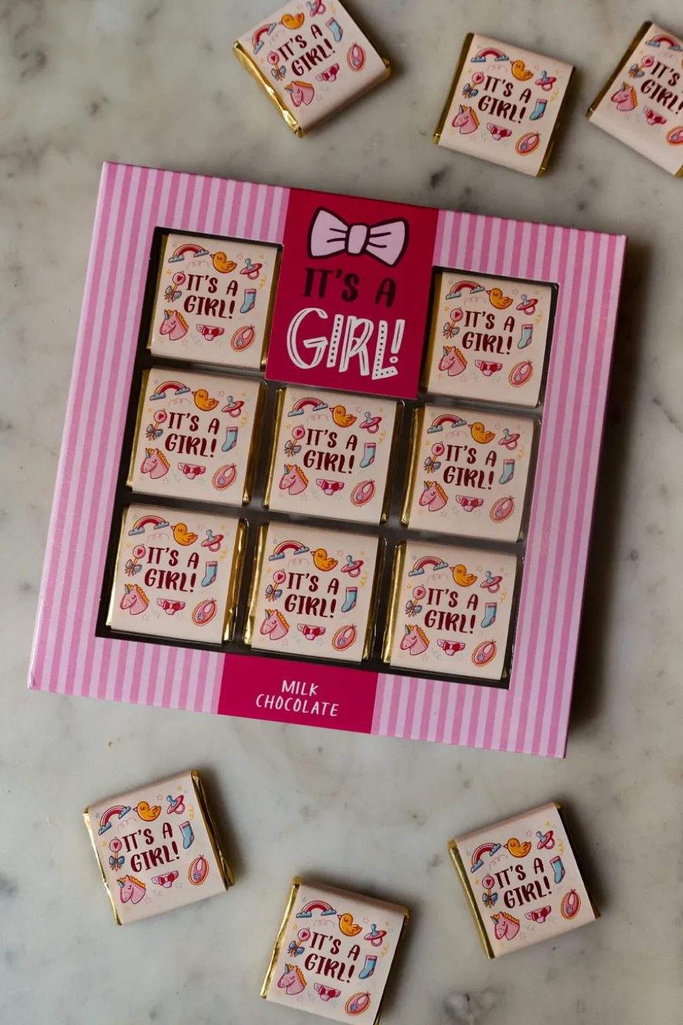 Caja de chocolatinas "It´s a girl"