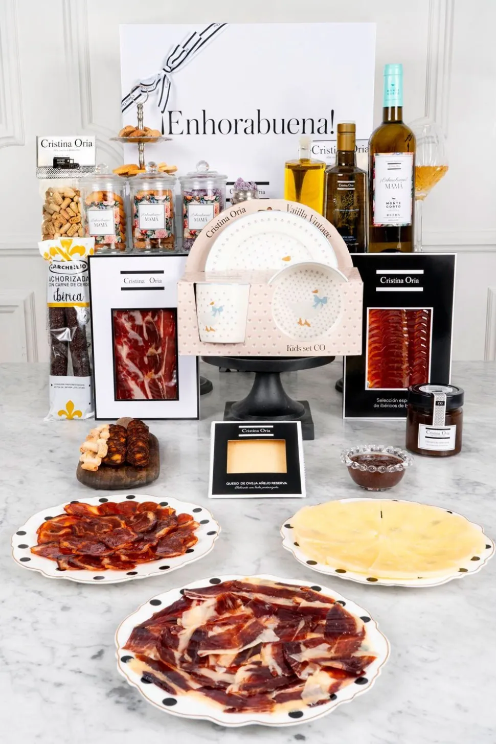 Caja Recién Mamá Aperitivo Premium & Vajilla Infantil CO