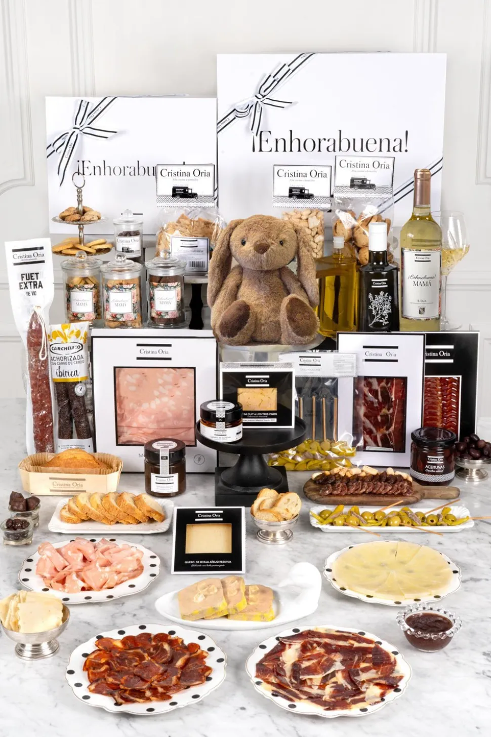 Caja Recién Mamá Súper Especial & Peluche Conejo Marrón CO