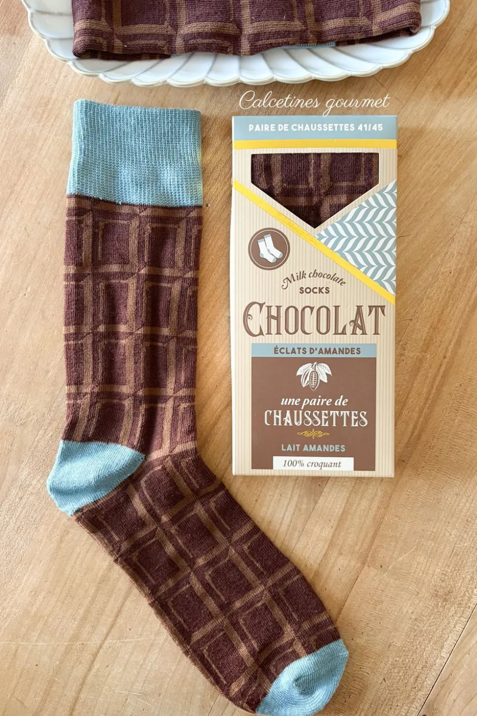 Calcetines Diseño Tableta De Chocolate