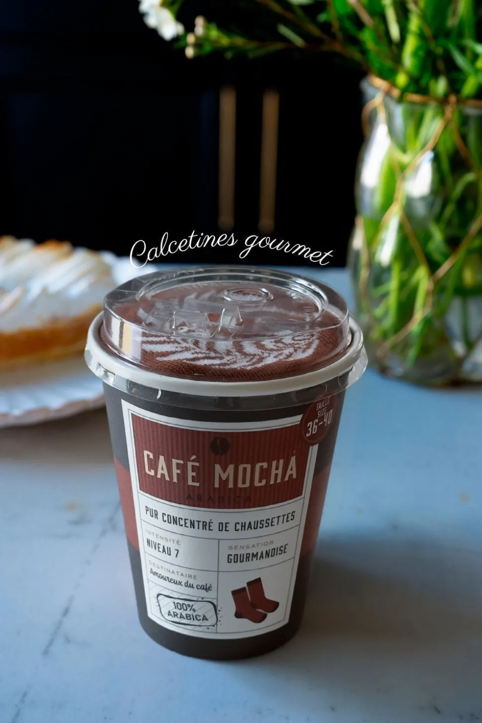 Calcetines Diseño Vaso Café