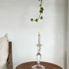Candelabro De Aceite Transparente Pequeño