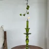 Candelabro De Aceite Verde Pequeño