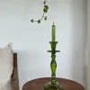 Candelabro De Aceite Verde Grande