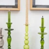 Candelabro De Cristal Con Diseño Romy Verde