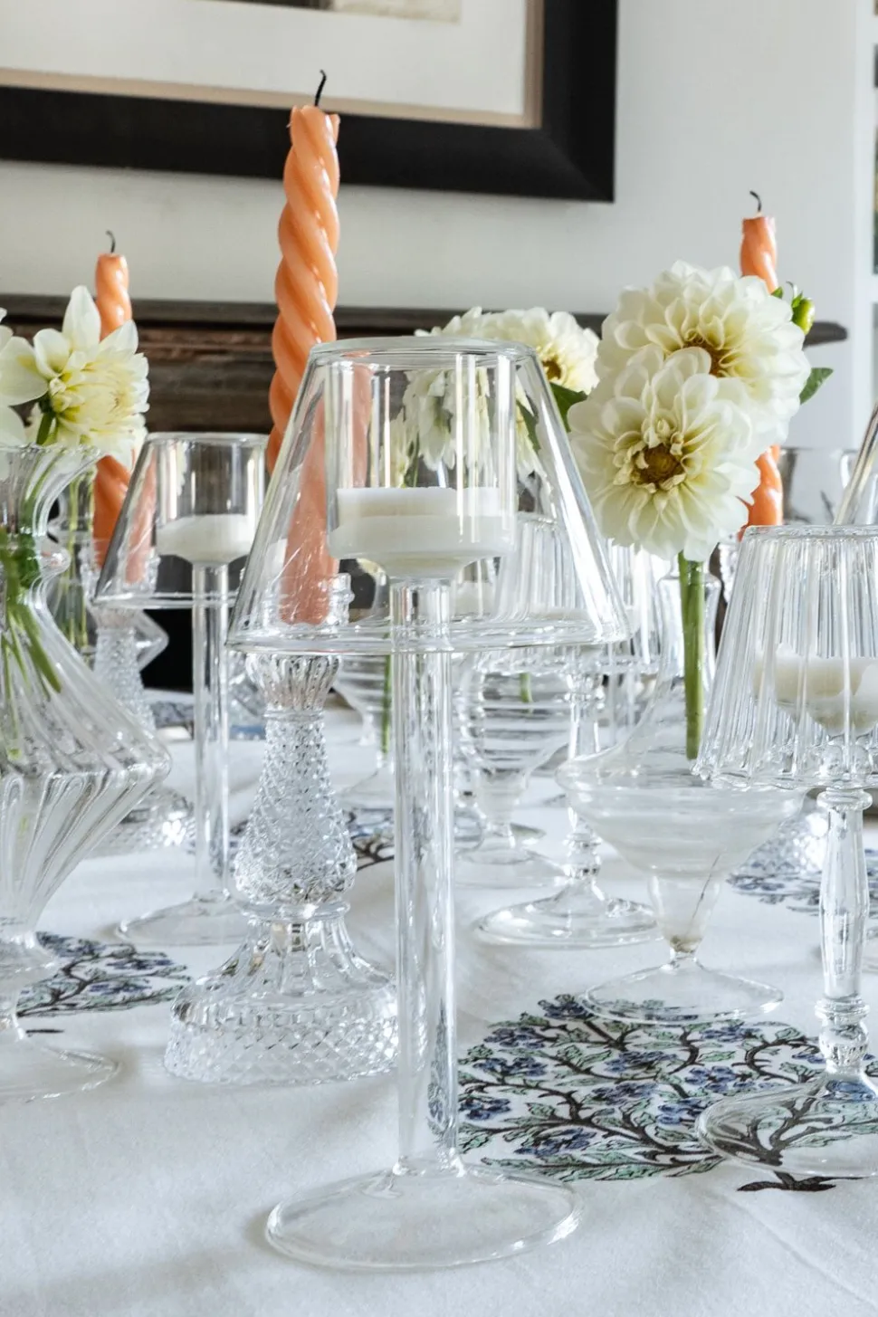 Candelabro De Cristal Con Diseño De Lámpara Transparente