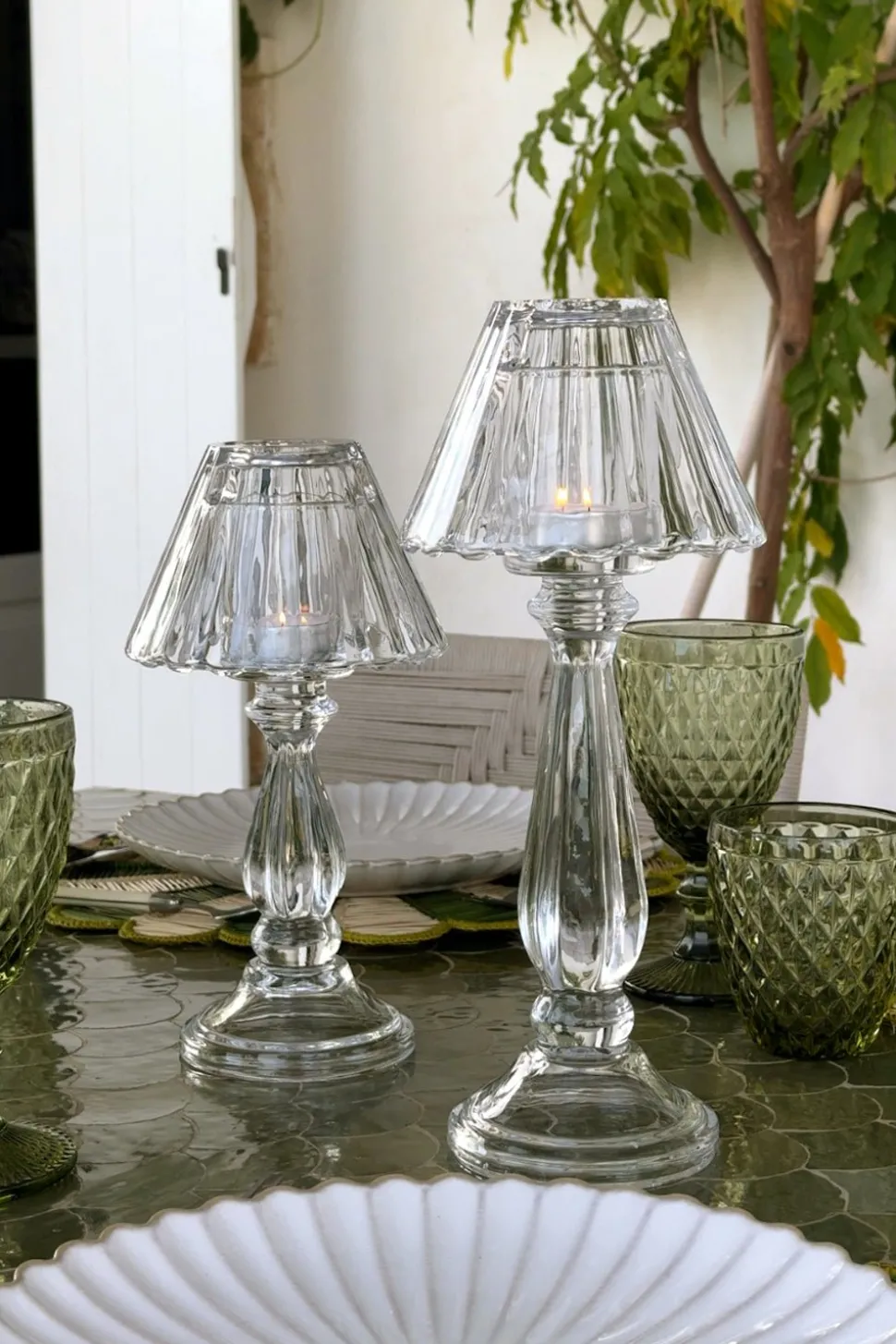 Candelabro De Cristal Con Diseño De Lámpara París