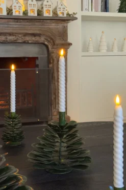 Candelabro Grande De Hierro Con Diseño De Árbol Verde