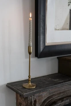 Candelabro Metálico Dorado Mediano
