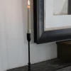 Candelabro Metálico Negro Mediano
