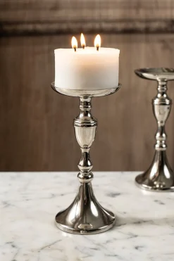 Candelabro Plateado Grande Co