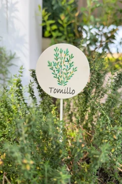 Cartel Para Plantas De Jardín Tomillo