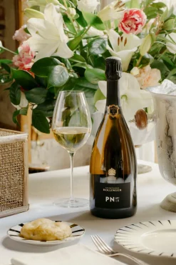 Champanera de Plata y Champagne Bollinger
