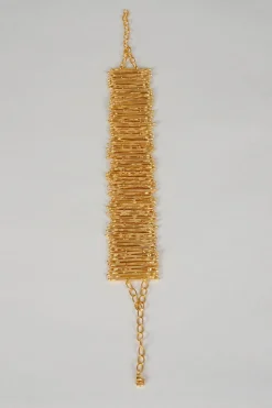 Choker Dorado Con Diseño Irregular