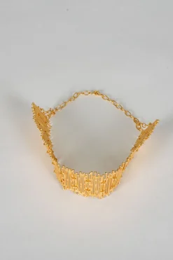 Choker Dorado Con Diseño Irregular