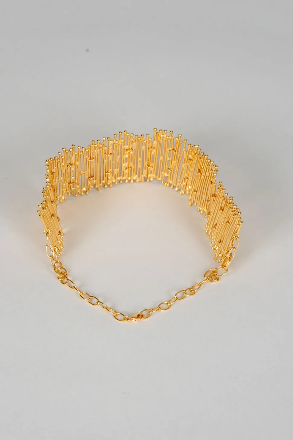 Choker Dorado Con Diseño Irregular