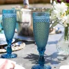 Copa Cristal Champagne Azul Oscuro Picos