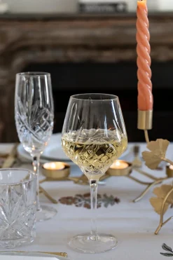 Copa De Vino Ovalada Cristal Espiga