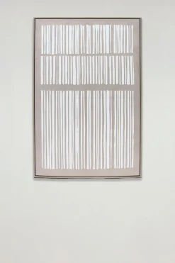 Cuadro De Lienzo Con Diseño De Rayas Verticales