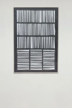 Cuadro De Lienzo Con Diseño De Rayas Verticales