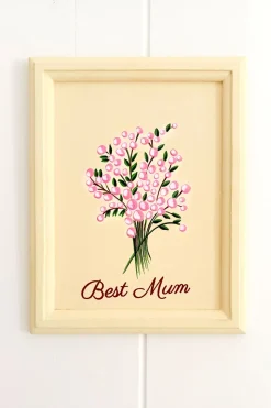 Cuadro De Madera "Best Mum"