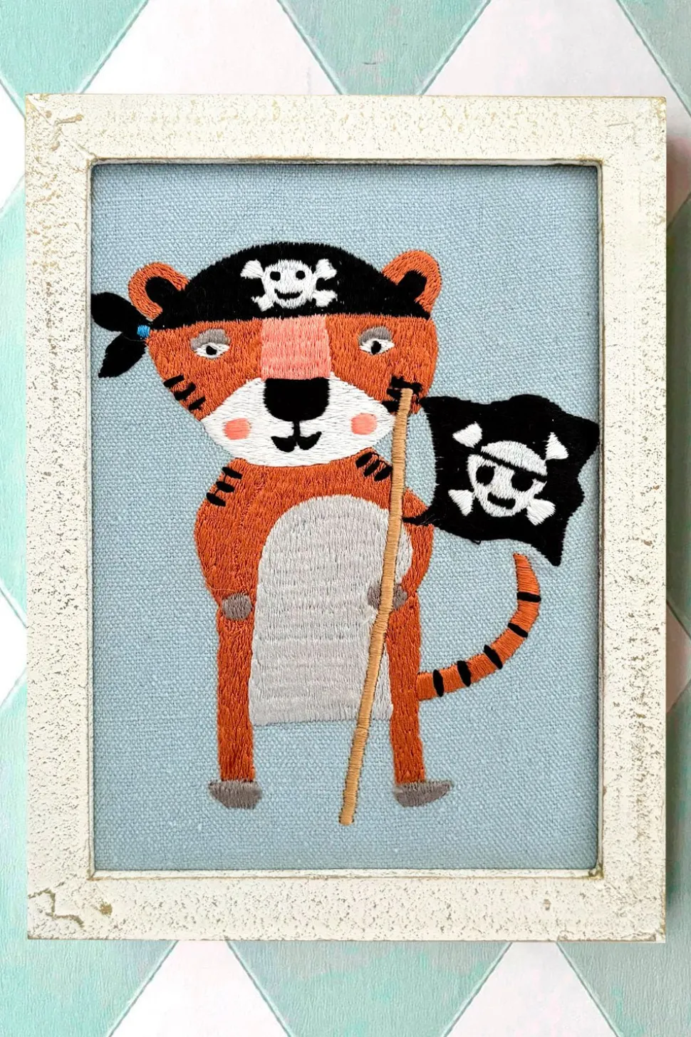 Cuadro Infantil Tigre Pirata
