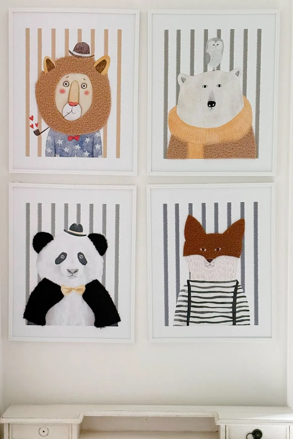 Cuadros Con Diseño De Animales En Relieve