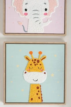 Cuadros Infantiles Con Diseño De Animales En Relieve